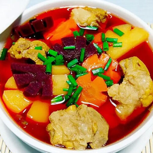 Canh xương củ quả